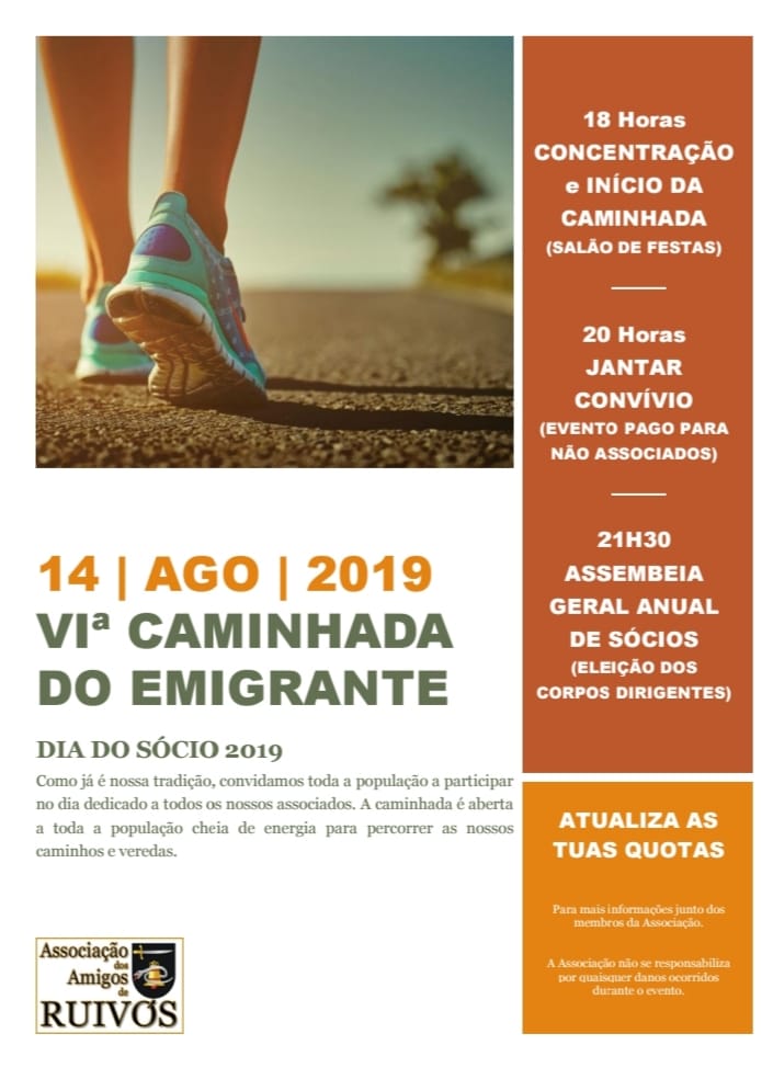 6ª Caminhada do Emigrante – 14.08.2019